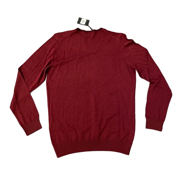 Jared Lang made in Turkey merino wool blend vneck sweater lightweight size M - Picture 3 of 6